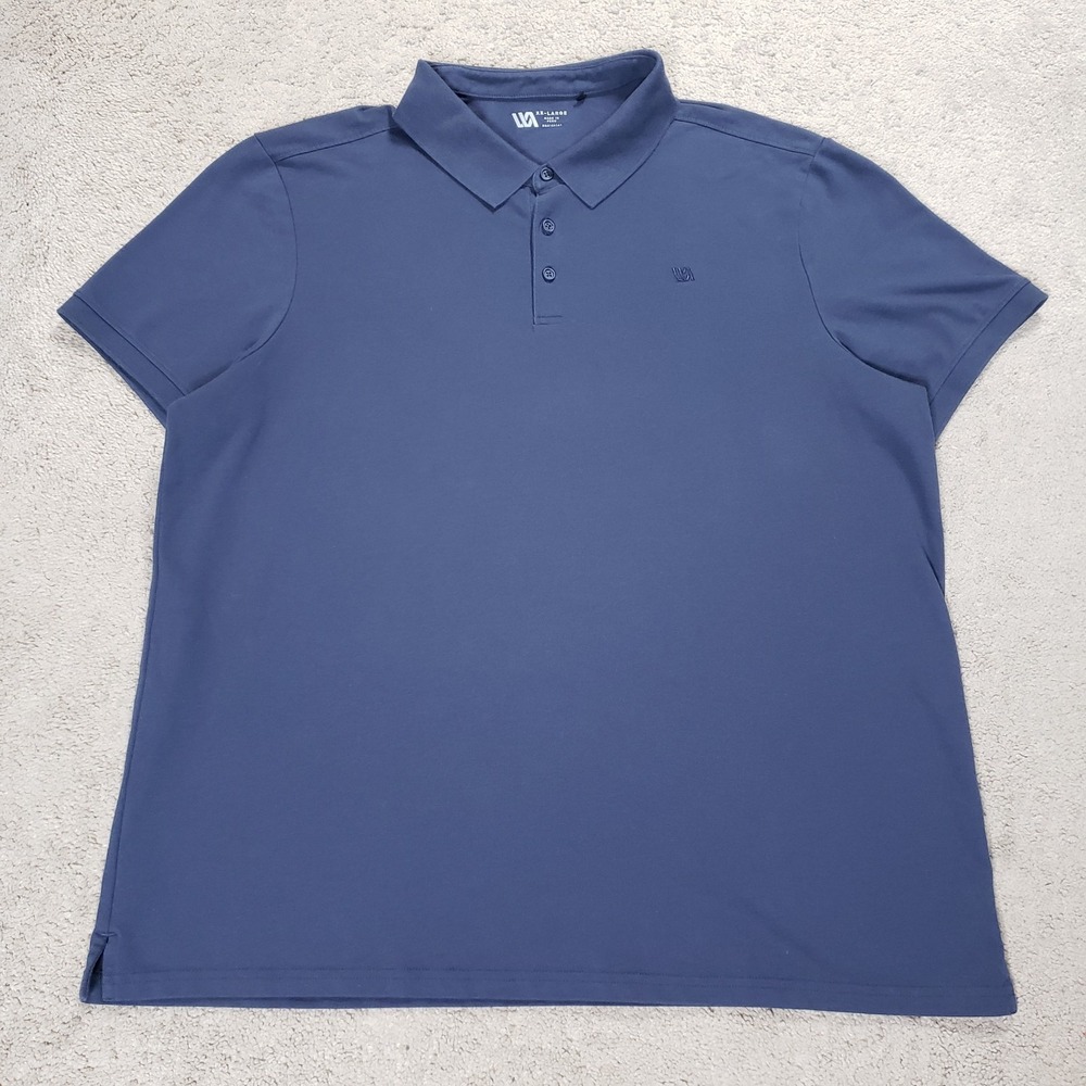VRST Golf Polo Shirt Mens 2XL Navy Blue Short Sleeve Stretch Preppy Outdoor